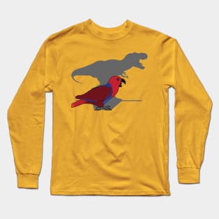 t-rex shadow - female eclectus parrot Long Sleeve T-Shirt